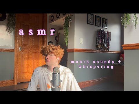 asmr || mouth sounds + whispering (custom video!) 🤍