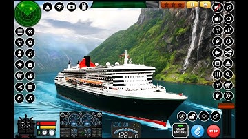 Realistic Cruise Ship Simulator Gameplay | Huge Cruise Ship Driving in 4K💥