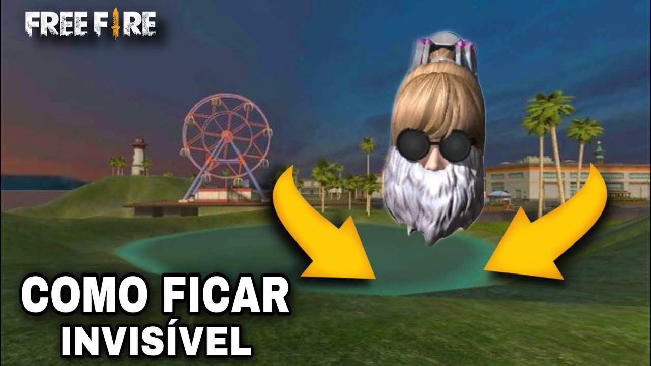 COMO FICAR INVISÍVEL NA ILHA DO ROLÊ NO FREE FIRE - BUG DE FICAR