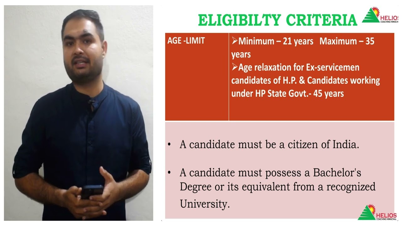 Short 2 - Eligibility Criteria For HAS Exam HELIOS COACHING HIMACHAL