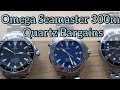 Omega Seamaster Quartz Watches: review of 3 discontinued bargains