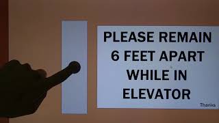 Animated: Vintage Otis Black Button Traction Elevator from 1950! (please read desc.)