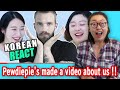 Koreans react to Pewdiepie reacting to them