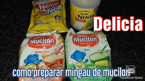 Qual Mucilon pode dar para bebê de 8 meses?