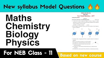 Model Question NEB Class 11 - 2078 Batch | Pdf and Photos Link in description
