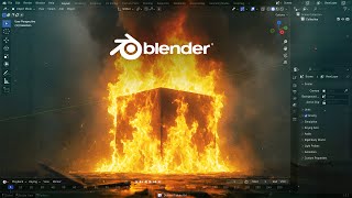 Burning Cube in Blender | Blender VFX Course | Fire Cube in blender | Fire Animation