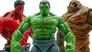 Red Hulk &amp; Green Hulk &amp; Clayface Battle~! Toys Play Time Action Figure Short Story Collection Go~!