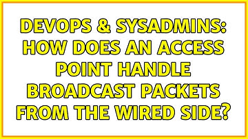 DevOps & SysAdmins: How does an Access Point handle broadcast packets from the wired side?
