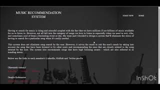 Music Recommendation System
