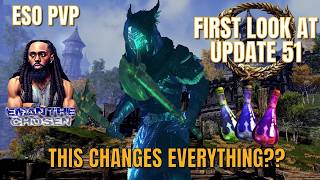 ESO PVP: FIRST LOOK AT UPDATE 51!!! THIS CHANGES EVERYTHING!! PVP LIVESTREAM