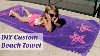 DIY Custom Beach Towel