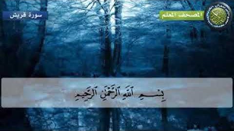 المصحف المعلم للأطفال القارئ الشيخ محمد صديق المنشاوي سورة قريش