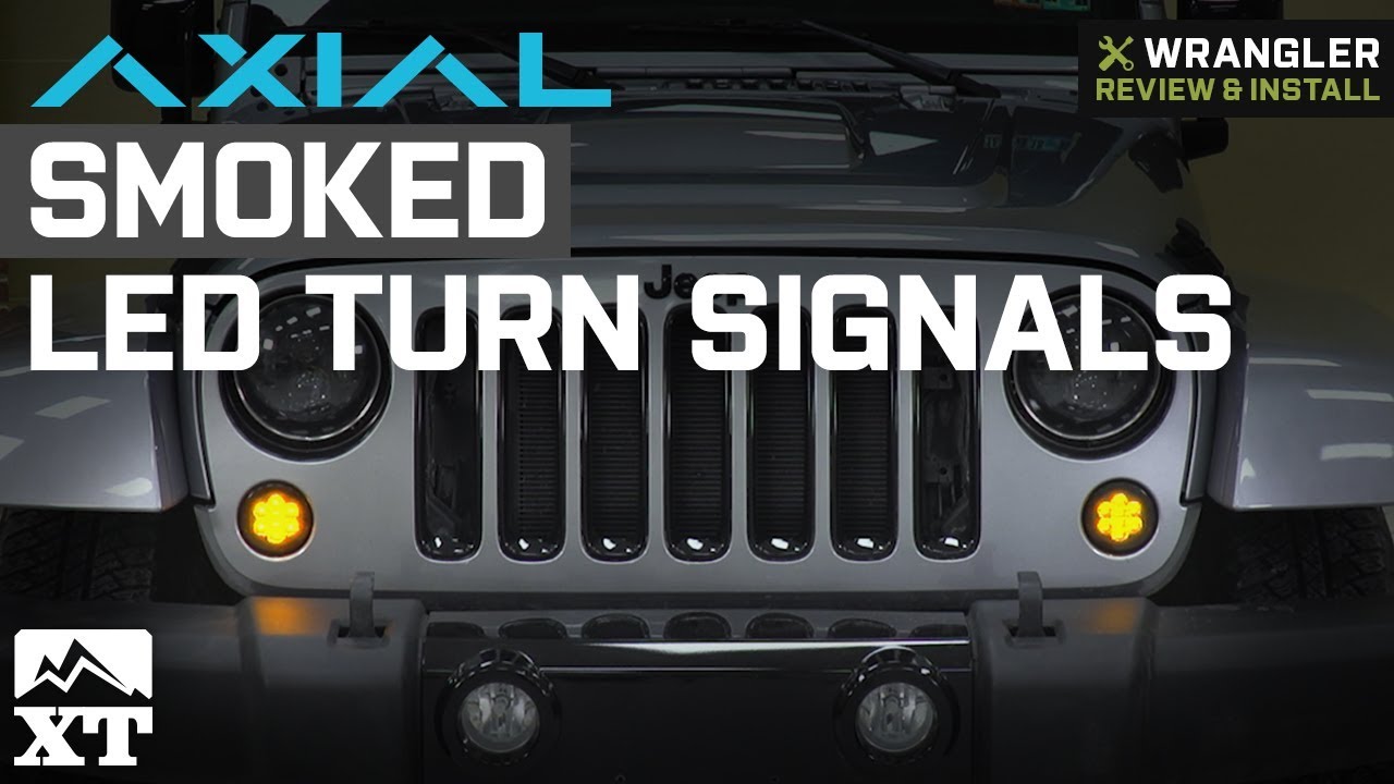 Jeep Wrangler Axial Smoked LED Amber Turn Signals (2007-2018 JK) Review &  Install - YouTube