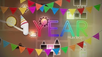 "1 Year" by TheHuiXTeam | Full Level showcase (Geometry Dash 2.11).