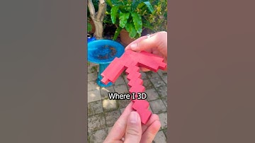 Minecraft Pickaxe Craft or Crap #3dprinting #3dprinter #craftorcrap