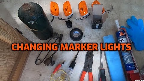 HOW TO INSTALL NEW MARKER LIGHTS ON A TRAILER OR RV