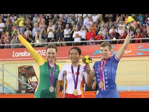 Cycling Track - Women's Individual C1-3 Pursuit - Victory Ceremony -
London 2012 Paralympic Games