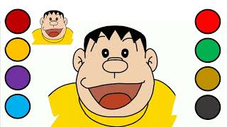 How To Draw Takeshi Goda Gian From Doraemon Anime L Easy Step By Step Tutorial