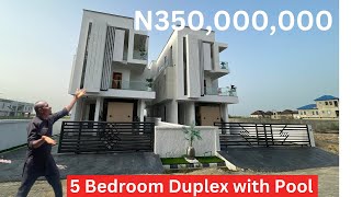 HOUSE FOR SALE IN LEKKI LAGOS NIGERIA | luxury 5 Bedroom Duplex + Pool + BQ + Cinema