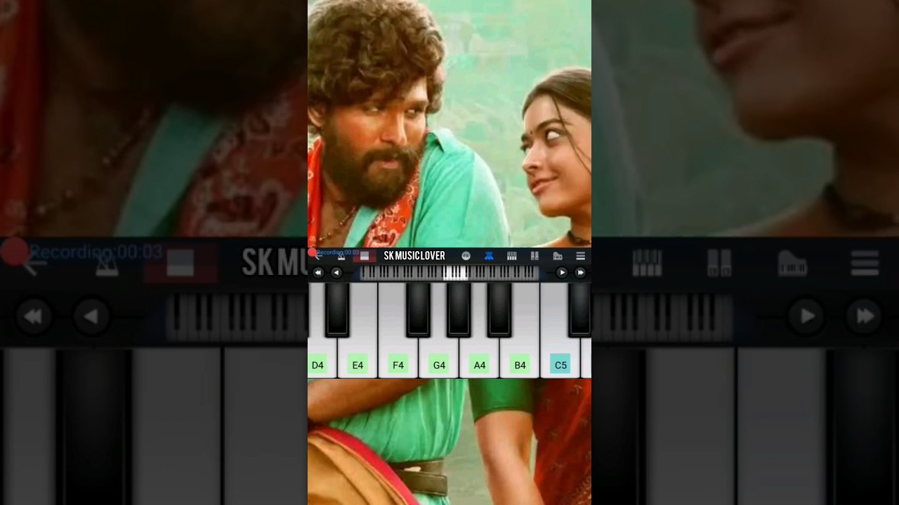 Sami Sami piano 🎹 tutorial ।। Pushpa ।। SK music lover 