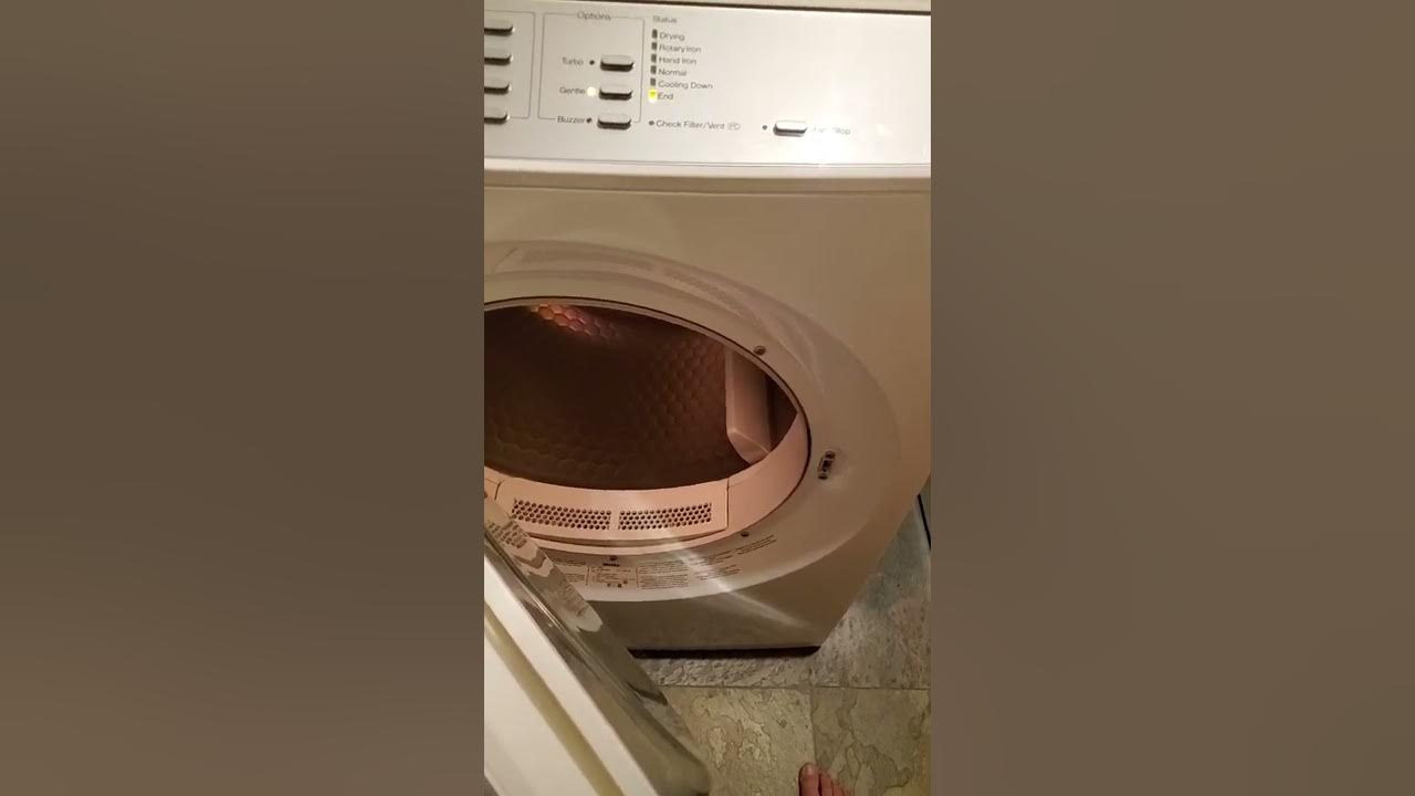 Miele Dryer T9800 humming noise burning smell YouTube