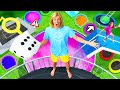 RIESEN SLIME TRAMPOLIN BRETTSPIEL Challenge! (mit Schleim POOLS!)