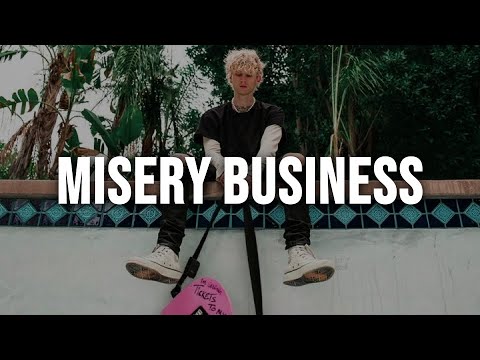Machine Gun Kelly \u0026 Travis Barker - Misery Business [Clean - Lyrics]