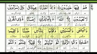 Surah Al Baqarah || Ruku 10 ,Ayat 83-86 || With word by word translation|| #SutahBaqarahRuku10 ||