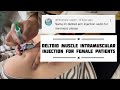 An injection was administered to the deltoid muscles at the subscriber's request.#injection #nursing