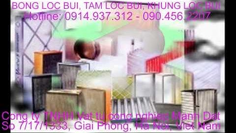 Bông lọc khí, lọc bụi, Tấm lọc bụi điều hòa, Tấm lọc bụi sơn