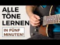 Gitarre Töne lernen - Alle Noten auf dem Griffbrett lernen in 5 Minuten