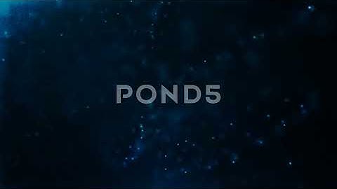 Dark Blue Abstract Background With Slowly Floating Particles