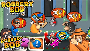 Robbery Bob - Prison vs Robbery Bob 2 Gameplay Walkthrough Ep 60