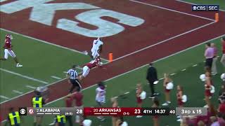 Alabama QB Jalen Milton huge run vs Arkansas