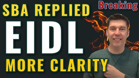 Breaking EIDL - SBA REPLIED! MORE CLARITY on NEW RULES! Grants n Loans