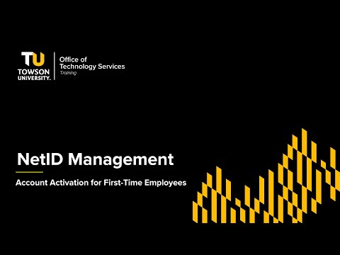 NetID Management: Account Activation for First-Time Employees