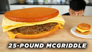 I Made A Giant 25Pound McGriddle