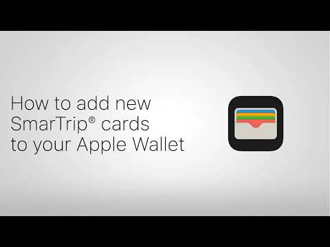 How to add new SmarTrip® cards to your Apple Wallet