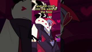 Why doesn't Valentino use his wings to fly in Hazbin Hotel?
