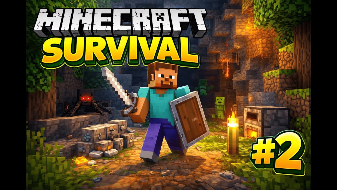 Minecraft Survival Episode 2 | I Found a Desert Village in Minecraft ...