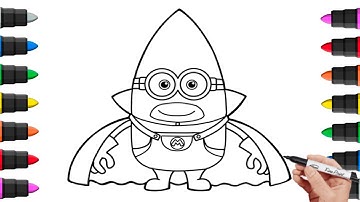 How to Draw Mega Minion Gus - Despicable Me 4 | Drawing Step by Step