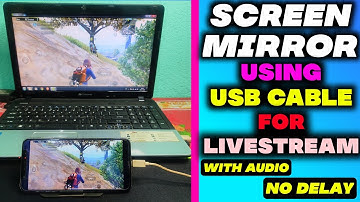 How To Mirroring Mobile Screen With Audio To Laptop/pc Using USB Cable [No Delay] | Screen Mirror