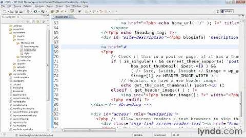 WordPress 3 Building Child Themes - Chapter 4 - 01 Using the header image as a home link