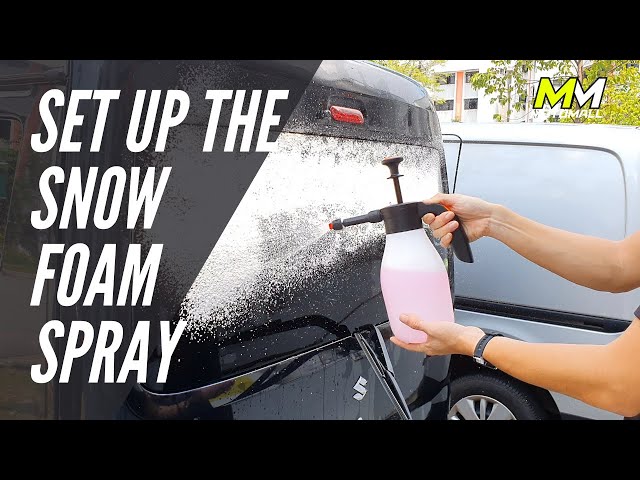 Snow Foam Spray Bottle | How to Set Up class=
