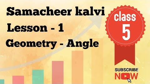#5th std 1 term maths geometry Angle/# samacheer kalvi maths