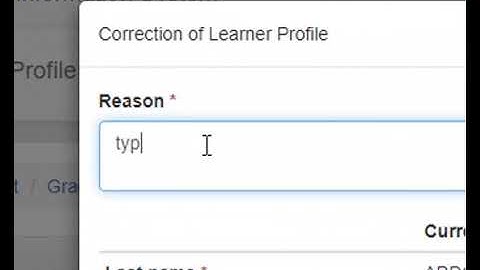REQUEST CORRECTION in LIS