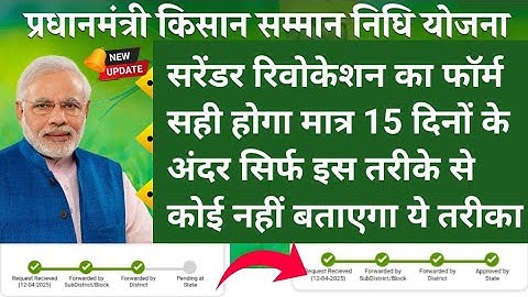 Pm Kisan New Update | Surrender Revocation Pending Problem Solution |How to Approve Surrender Form