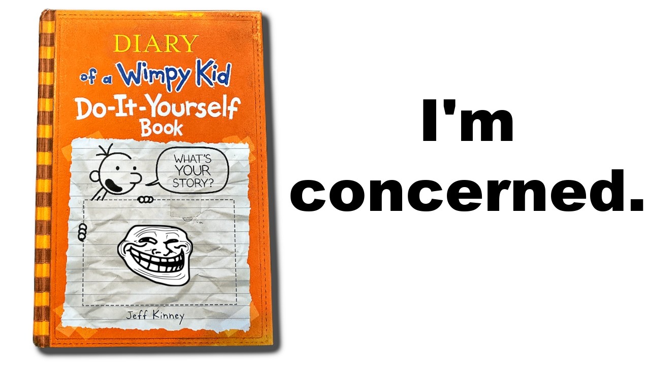 Reading Someone Else's Old Wimpy Kid: Do It Yourself Book #5