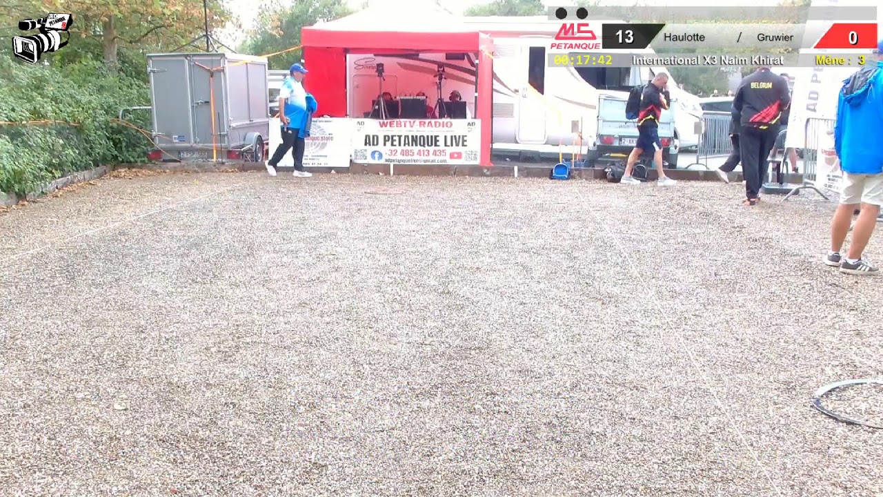 Miniature : Tournois en triplette Naim Khirat Ostende, partie de cadrage