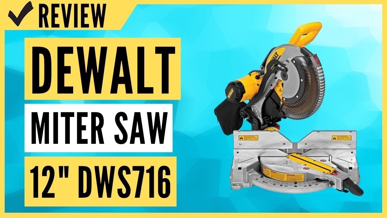DEWALT Miter Saw, DoubleBevel, Compound, 12Inch, 15Amp (DWS716